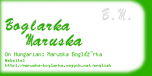 boglarka maruska business card